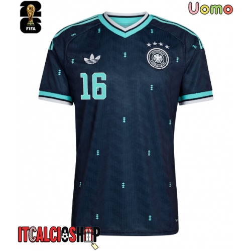 Germania Angelo Stiller #16 Seconda Maglia Mondiali 2026 Manica Corta